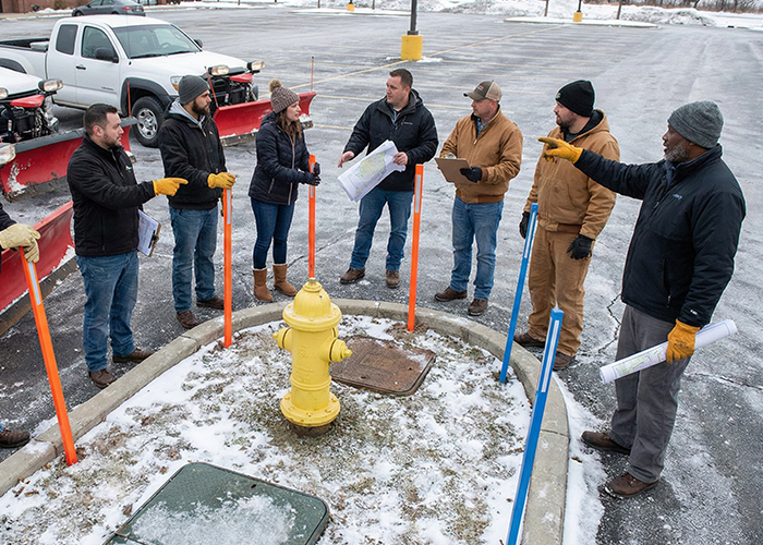winter parking lot maintenance