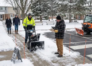 mid-winter snow management