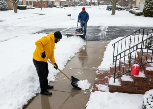 snow plowing