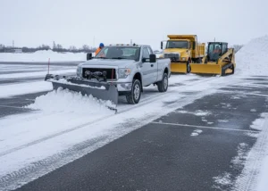 snow plowing equipment
