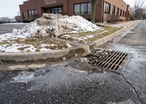 winter drainage problems