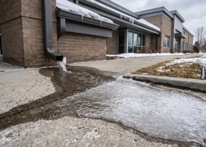 winter drainage problems